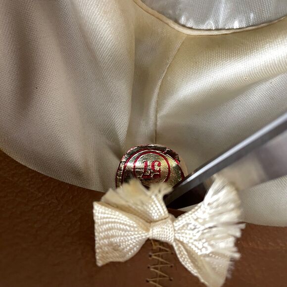 Vtg Ramenzoni Brazilian Rio Grande do Sul Hat Men Green Military Pin Pinched 57 - Picture 14 of 15